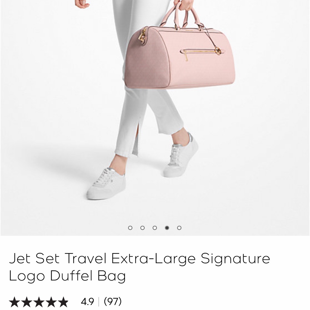 Michael Kors Jet Set Travel Extra-Large Signature Logo Duffel Bag